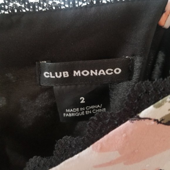 Club Monaco Maxi Silk Dress Sz 2 - Picture 6 of 7